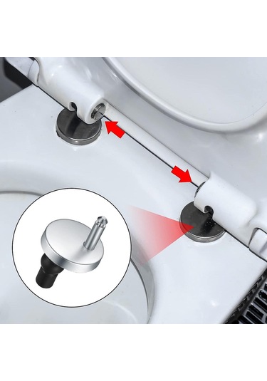 2 Adet Klozet Kapağı Menteşe Braketi, Hızlı Açılan Menteşeler, Klozet Kapağı Menteşe Braketleri Diğer