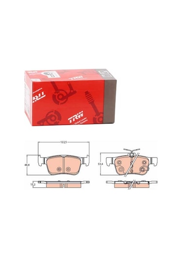 Honda Civic 1.5vtec Fk7 2017-2021 Trw Arka Balata Netpar22429