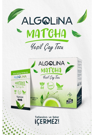 Algolina Matcha Çayı 30'lu Saşe 60 G