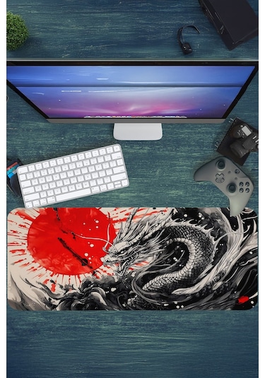 Gaming Oyuncu Xl Mouse Pad Kaydırmaz Dikişli 80 30 Cm Mousepad 55