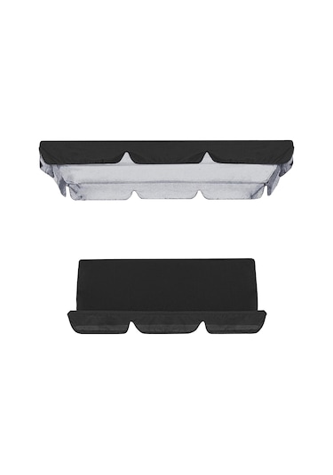 Suntek Veranda Salıncak Gölgelik Açık Sundurma Koltuk Siyah