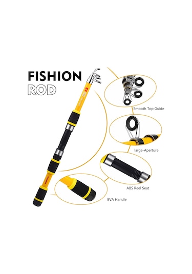 Proberos Hwcset109 Yeni Başlayanlar İçin Yemli 1.5m Olta Ve Makara Kombo Seti - Mavi