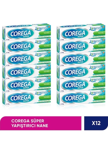 Corega Süper Protez Yapıştırıcı Krem 12 x 40 G