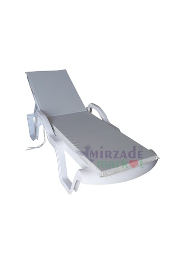 Mirzademarket Şezlong Minderi Standart Su Geçirmez Malzeme-Krem