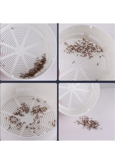 Reedark Yazlık Uv Işık Dalgalı Sessiz Sinek Öldürücü Lamba - Usb Şarjlı, Taşınabilir Beyaz