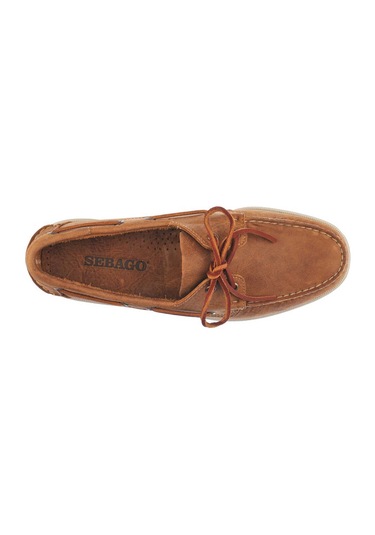 Sebago Docksides Portland Crazy Horse Erkek Deri Ayakkabı Kahvere Kahverengi