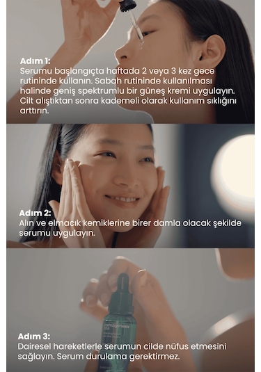 Cosmogenesis Labs AHA %10 BHA %2 Peeling Etkili Serum 30ml - Cilt Yenileyici Ölü Hücre Temizleyici Yeşil Çay Vegan