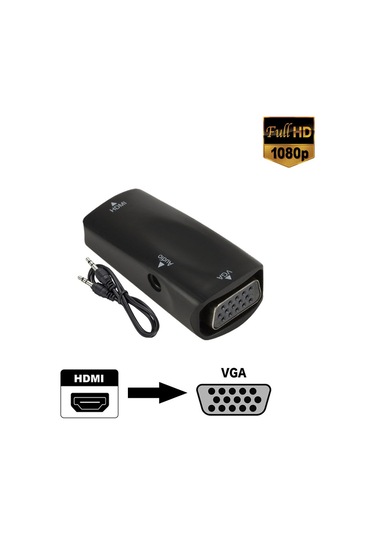 Wozlo HDMI to VGA Dişi Dişi Çevirici Dönüştürücü Adaptör