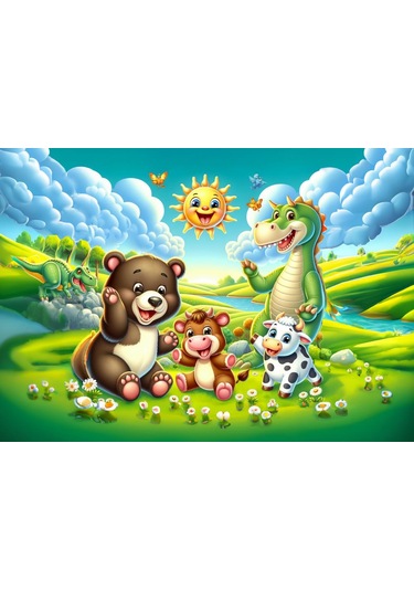 Art Çocuk Mutlu Güneş 25 Parça Puzzle