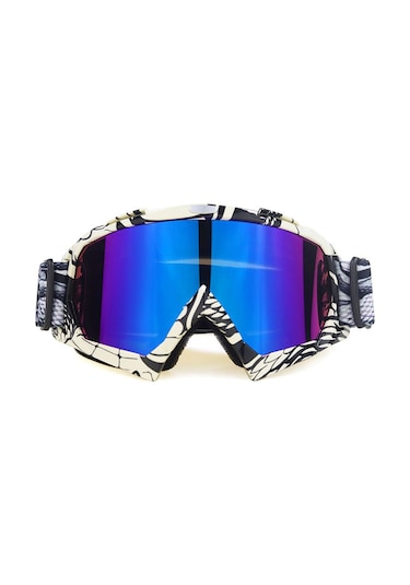 Geeksen Kuruğa Dayanıklı Çarpık Kafes Renkli Lens Outdoor Spor Gözlüğü - Moto, Kayak, Yürüyüş İçin Hafif Ve Dayanıklı Diğer