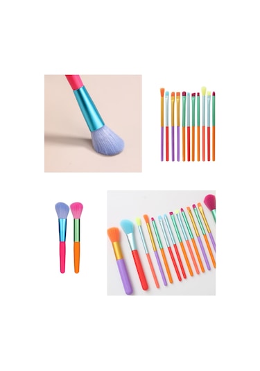 Hannah Makyaj Fırça Seti 15'li + Fondöten Süngeri 3'lü