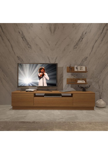 Decoraktiv Trendstyle 4s Slm Tv Ünitesi Tv Sehpası Ceviz