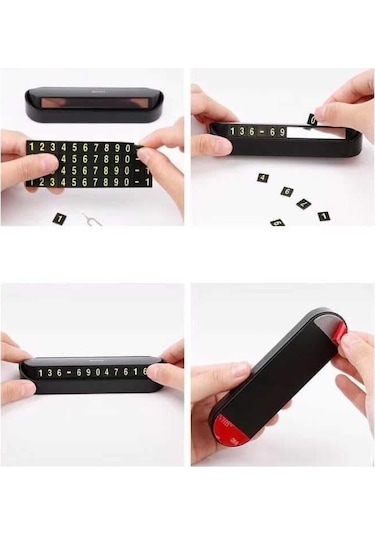 Universal Park Tel Araç Içinde Fosforlu Numara Gösterici