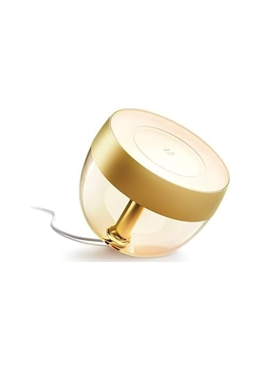 Hue Iris Akıllı Masa Lambası V4 Altın , Bluetooth, Alexa, Google Assistant Ve Apple Homekit İle Çalışır Beyaz