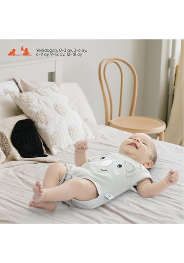 Gezenbebe Hero Bebekler İçin Nakışlı Kısa Kol Body 001