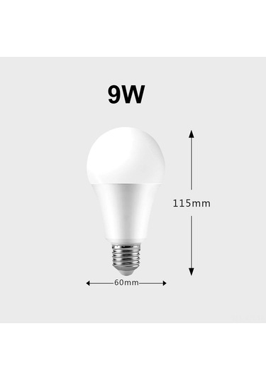Youmex 9w Akıllı Led Ampul, İkili Renkli, Uzakdan Kumandalı, Sürekli Parlaklık Ve Renk Ayarı, E26 Ucu