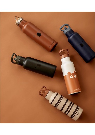 Nuuroo Bertil Pipetli Paslanmaz Çelik Termos Cobblestone Kahverengi 500 Ml