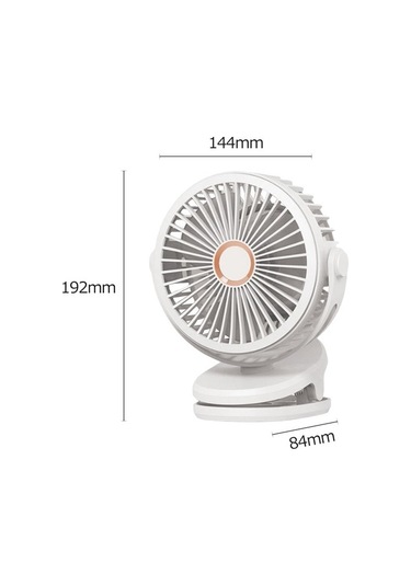 Fan Sessiz Şarj Küçük Klipsli 10000mah Usb Masaüstü 4363 Beyaz