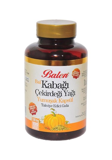 Balen Bal Kabağı Çekirdeği Yağı Yumuşak Kapsülü 1380 MG 100kapsül