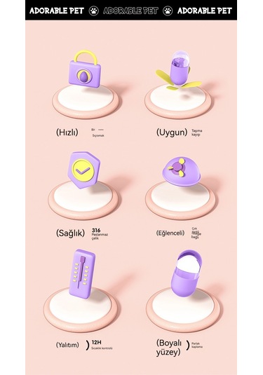 Aurora Bebek Dışmekan Paslanmazçelik Termos Bardak Mor