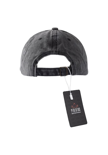 Perlotus Jeep Metal Logolu Siyah Eskitme Erkek Beyzbol Şapka