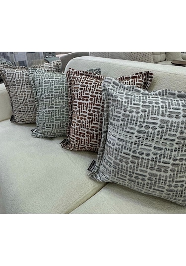 Nivemeshome Kırlent Kılıfı 45x45 Lisa 03 Vizon Vizon