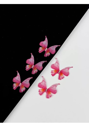 Slubov'u Giysi Dekoru İçin Kelebekler 5 Adet, 4x3,8 Cm 221666349
