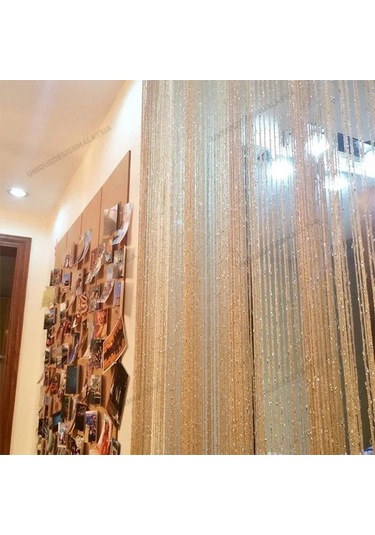 Geeroyoo "modern Mavi Boncuk Perde - 1m X 2m, Kapı & Pencere Dekoru, 3d Efektli"