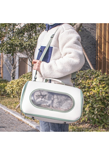 Moveevo Kedi Taşıma Çantası: Şeffaf Pencereli & Havalandırmalı