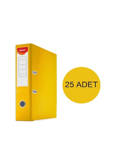 Noki Klasör Geniş Sarı 25 Adet Sarı