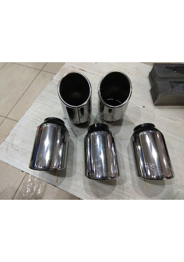 Egzoz Ucu Dışı Paslanmaz Krom 8 Cm 15cm
