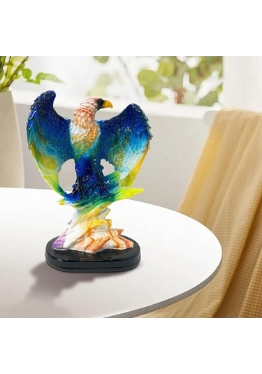 Lijinxu Reçine Heykeli Ev Dekoru Için Hediye Koridor Mavi