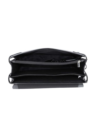 Alassio Monza Deri Aktentaş 38 Cm Laptop Bölmeli Siyah 1,46 Kg