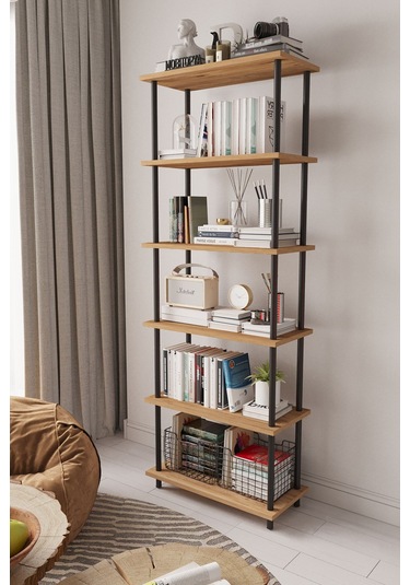 Çevir Kur 65 Cm Atlantik Çam Kitaplık Atlantik Çam