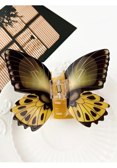 Symbol Kelebek Canlı Saç Tokası 230890013 Gri