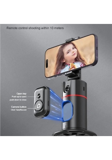 Dp P02 Tripod Otomatik Yüz Takibi 360 Dönebilen Tripod