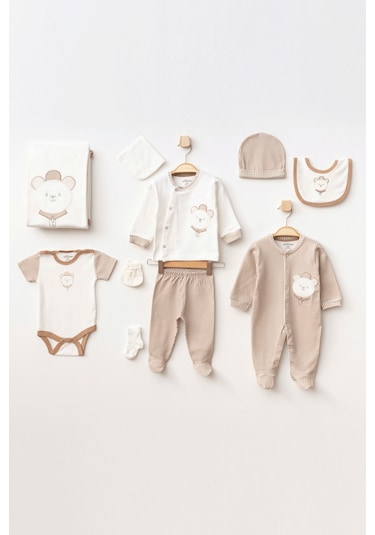 Aziz Bebe Onlu Set Bej