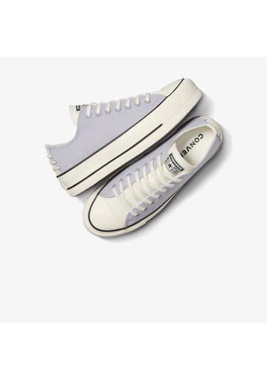 Converse Chuck Taylor All Star Lift Crafted Laces Kadın Lila Platform Sneaker A12553c Mor