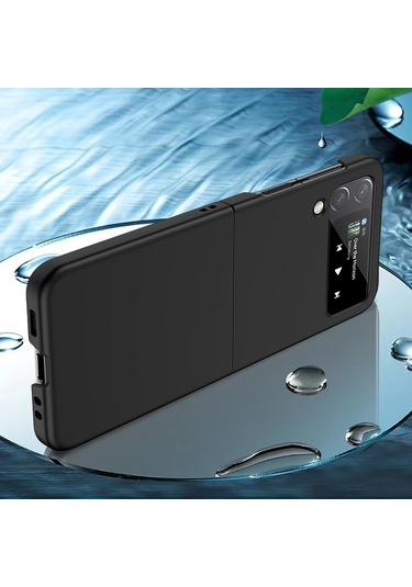 Soulader Samsung Galaxy Uyumlu Z Flip 4 Kılıf - Şık Ve Koruyucu Pc Malzeme Telefon Kapağı, Büyük Delik Tasarımı İle Rahat Kullanım