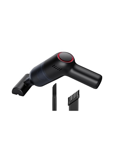 6000 Pa Süper Emme Gücü, Kablosuz El Fırçası, Yıkama Eliptik Filtre - Ev, Araba, Ofis İçin Siyah El Tipi Süpürge