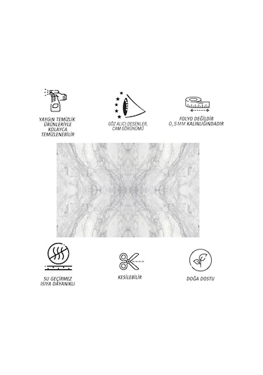 Tink Kendinden Yapışkanlı Gri Ağ Desenli Pvc Panel 41x62 Cm