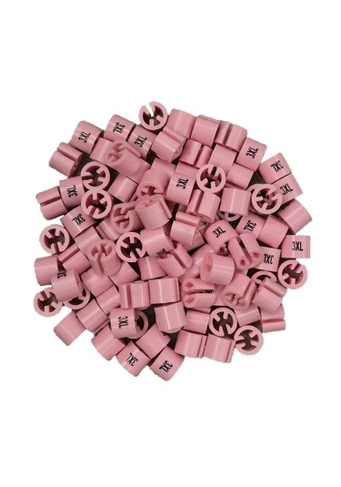 Askı İçin Baskılı Pembe 3xl ' Benden Boncuğu 100 Adet Pembe Pembe