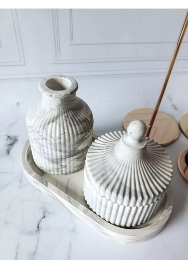 Cre Art Kuru Çiçek Vazosu Dekoratif Ev İç Tasarımı Seti 154801063 Siyah