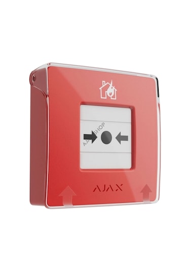 Ajax, Manual Call Point, Kablosuz, Kırbas Butonu Nc, Kırmızı