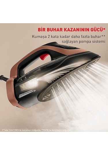 Tefal Ultimate Power Pro FV9E5 3200 W Buharlı Ütü