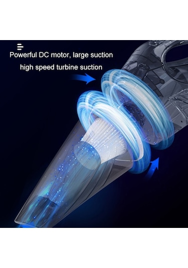 CBTxGlobal Güçlü Taşınabilir Araç El Süpürgesi Kablosuz