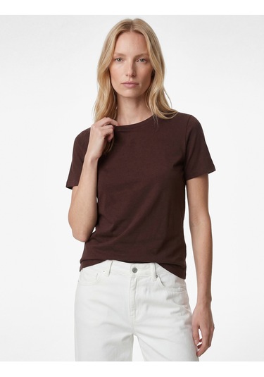 Koton Regular Fit Pamuklu Kısa Kollu Bisiklet Yaka Basic Tişört Kahverengi 6sak60004ek Kahve Koton Regular Fit Pamuklu Kısa Kollu Bisiklet Yaka Basic Tişört Kahverengi 6sak60004ek Kahve