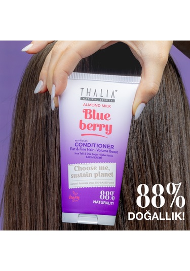 Thalia Badem Sütü & Yaban Mersini Özlü İnce Telli & Düz Saçlar İçin Bakım Kremi 150 ML