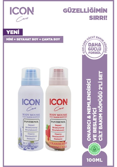 Cilt Bakım Köpüğü Strawberry & Cheesecake 100 Ml X Blueberry & Mılkshake 100 Ml