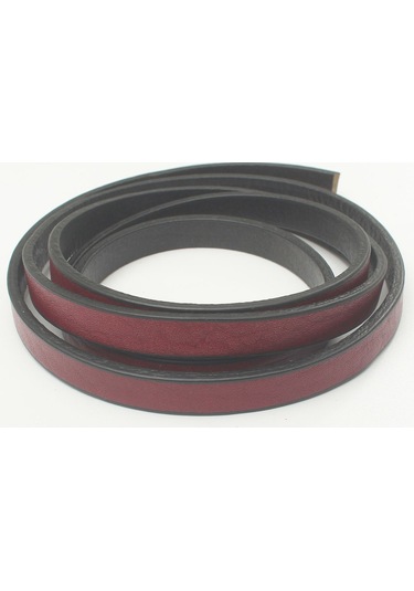 10 Mm Yassı Deri Kayış 2 Metre 10 Mm / Bordo